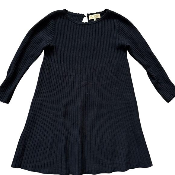 Sezane Luxe Merino Wool Blend Ribbed Janice Mini Dress Black Size XS - Picture 5 of 11